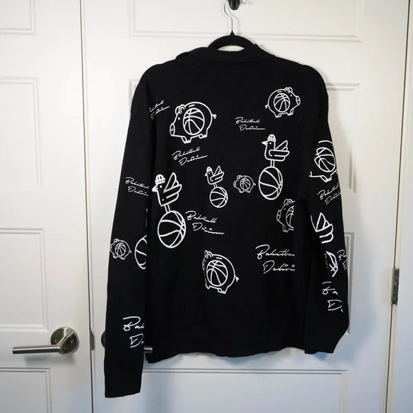 Zara basketball Rooster Knit Shacket jacket Size XL - Picture 6 of 6